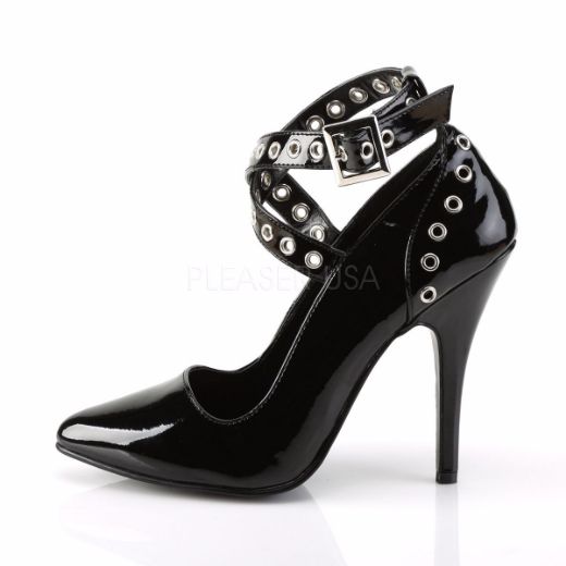 Product image of Pleaser Seduce-443 Black Patent, 5 inch (12.7 cm) Heel Court Pump Shoes