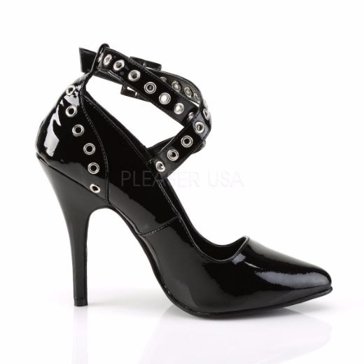 Product image of Pleaser Seduce-443 Black Patent, 5 inch (12.7 cm) Heel Court Pump Shoes