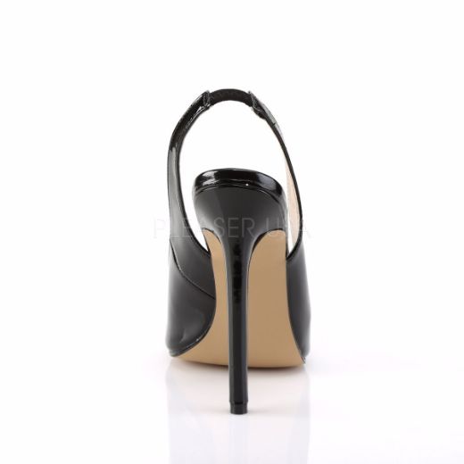 Product image of Pleaser Sexy-08 Black Patent, 5 inch (12.7 cm) Heel Court Pump Shoes