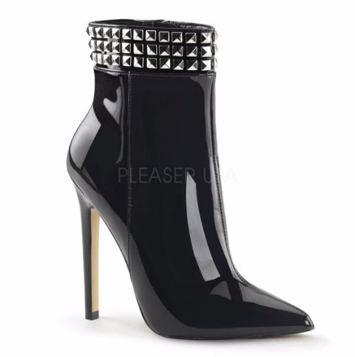 Product image of Pleaser Sexy-1006 Black Patent, 5 inch (12.7 cm) Heel Ankle Boot