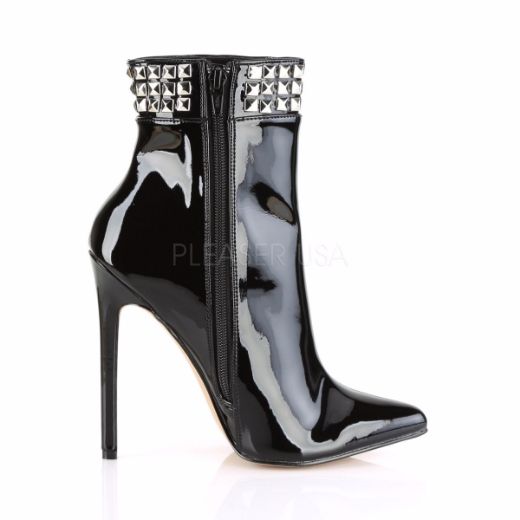 Product image of Pleaser Sexy-1006 Black Patent, 5 inch (12.7 cm) Heel Ankle Boot