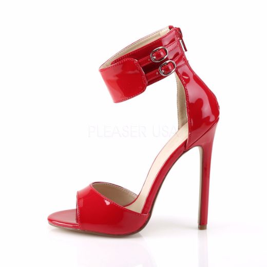 Product image of Pleaser Sexy-19 Red Patent, 5 inch (12.7 cm) Heel Sandal Shoes