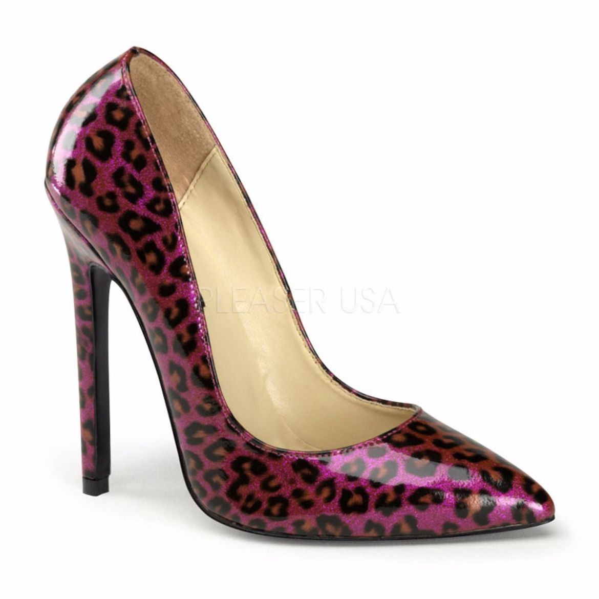 Product image of Pleaser Sexy-20 Purple Pearlized Patent, 5 inch (12.7 cm) Heel Court Pump Shoes