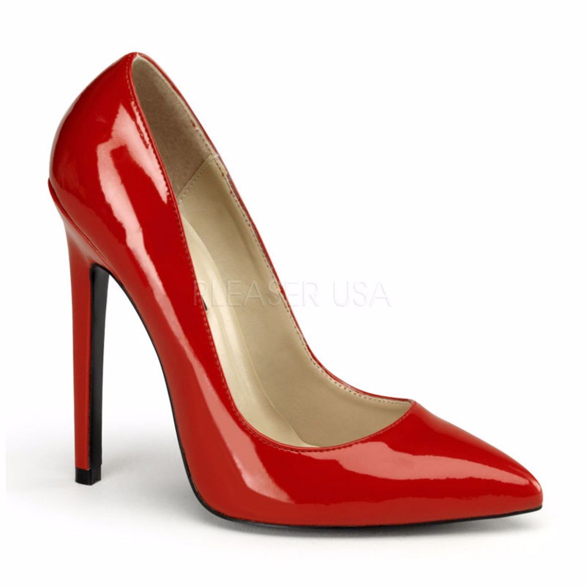 Product image of Pleaser Sexy-20 Red Patent, 5 inch (12.7 cm) Heel Court Pump Shoes