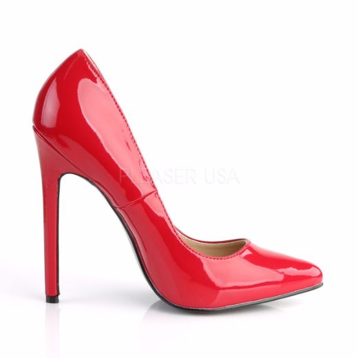 Product image of Pleaser Sexy-20 Red Patent, 5 inch (12.7 cm) Heel Court Pump Shoes