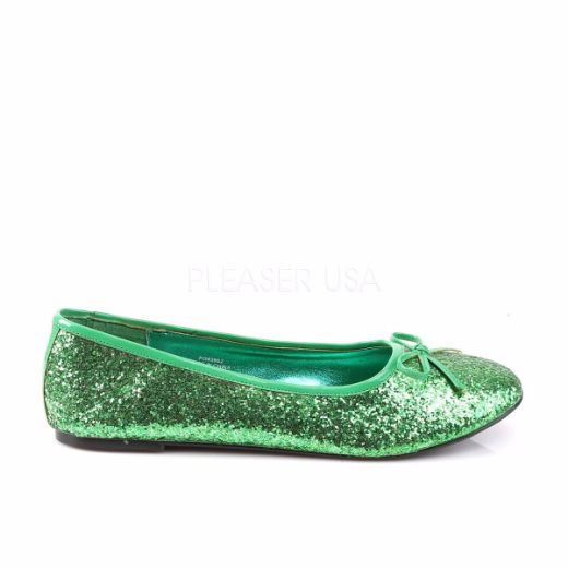 Product image of Funtasma Star-16G Green Glitter, Flat Shoes