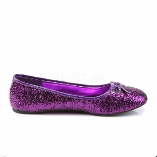 purple glitter shoes