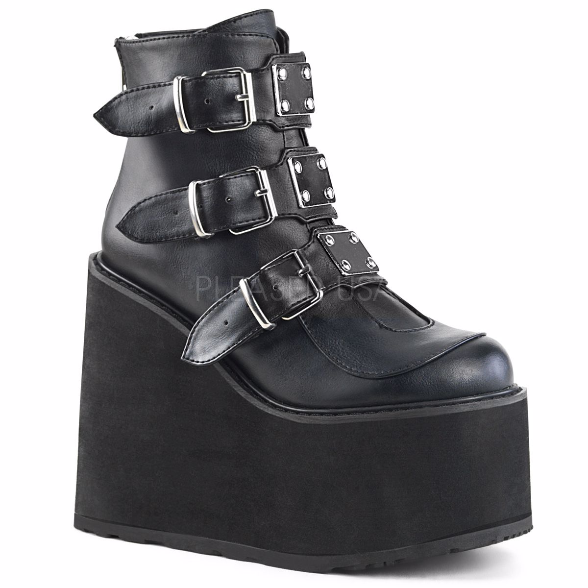Sky High Shoes - Premium Alternative Footwear Retailer UK. Demonia Swing-105 Ankle Boots Black 