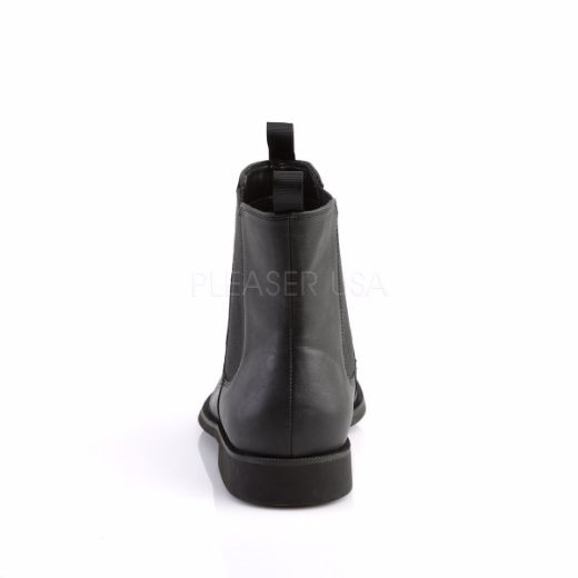 Product image of Funtasma Trooper-12 Black Pu, 1 inch (2.5 cm) Flat Heel Ankle Boot