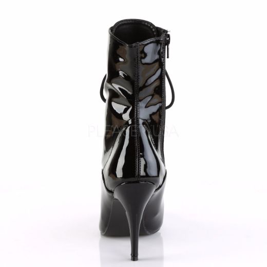 Product image of Pleaser Vanity-1020 Black Patent, 4 inch (10.2 cm) Heel Ankle Boot