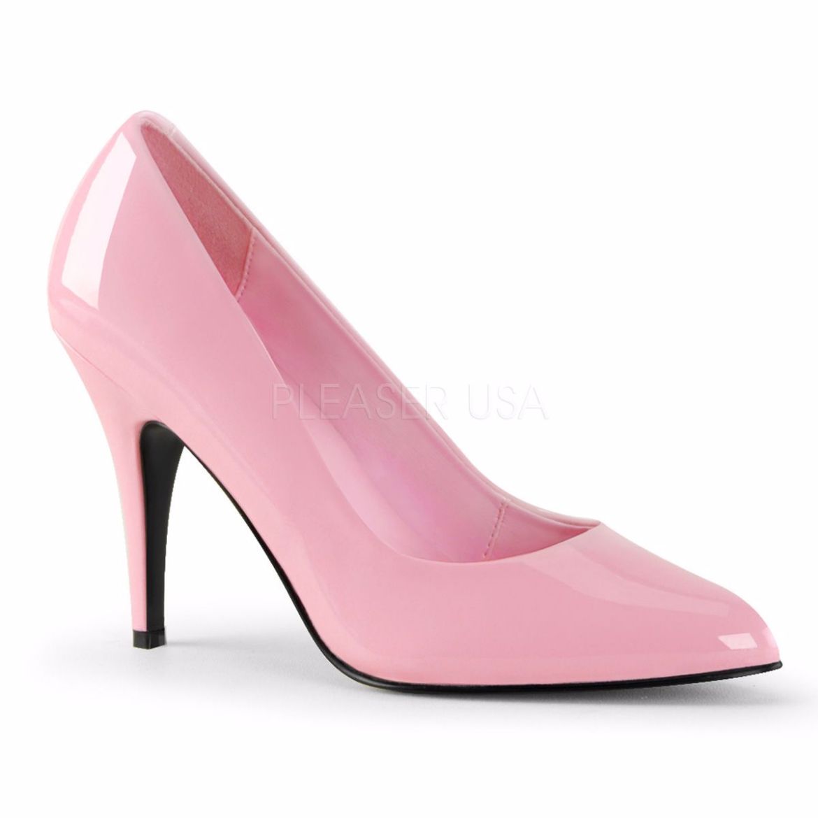 Product image of Pleaser Vanity-420 Baby Pink Patent, 4 inch (10.2 cm) Heel Court Pump Shoes