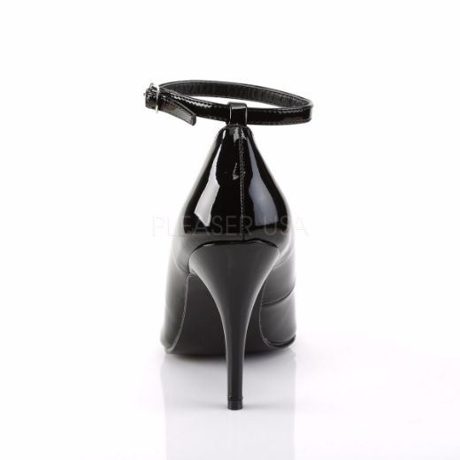 Product image of Pleaser Vanity-431 Black Patent, 4 inch (10.2 cm) Heel Court Pump Shoes