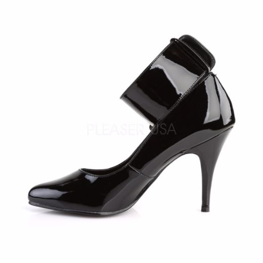 Product image of Pleaser Vanity-434 Black Patent, 4 inch (10.2 cm) Heel Court Pump Shoes