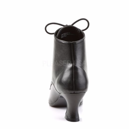 Product image of Funtasma Victorian-35 Black Pu, 2 3/4 inch (7 cm) Heel Ankle Boot