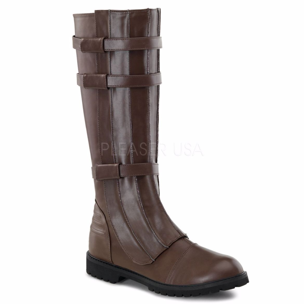 Product image of Funtasma Walker-130 Brown Pu, 1 1/4 inch (3.2 cm) Heel Knee High Boot