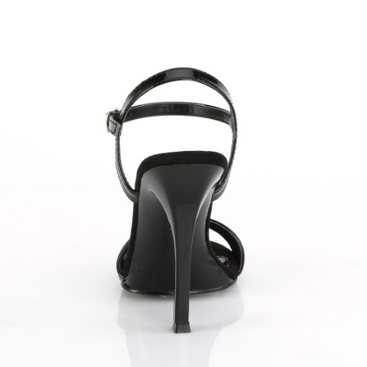 Product image of Fabulicious GALA-09 Black Patent/Black 4 1/2 inch (115 cm) Heel Ankle Strap Sandal Shoes