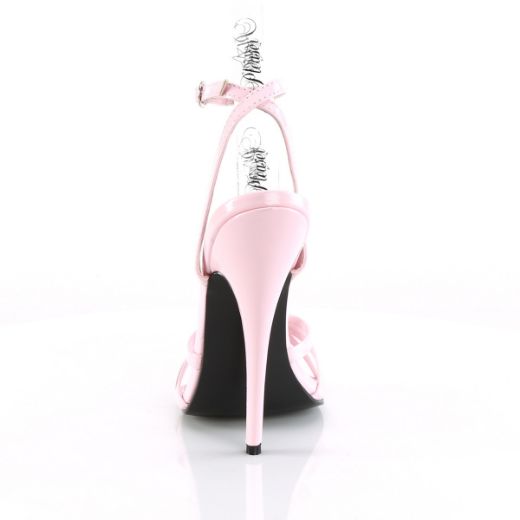 Product image of Devious DOMINA-108 Baby Pink Patent 6� Wrap Around Knotted Straps Sandal Shoes