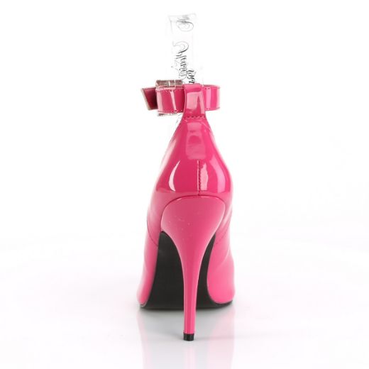Product image of Pleaser SEDUCE-431 Hot Pink Patent 5 inch (12.7 cm) Heel Ankle Strap Pump Court Pump Shoes