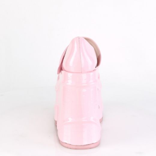 Product image of Demonia WAVE-32 Baby Pink Holographic 6 inch (15.2 cm) Wedge Platform Maryjane