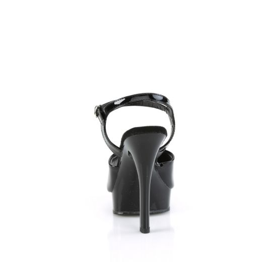 Product image of Fabulicious MAJESTY-509 Blk Pat/Blk 5 Inch Heel 7/8 Inch PF Ankle Strap Sandal