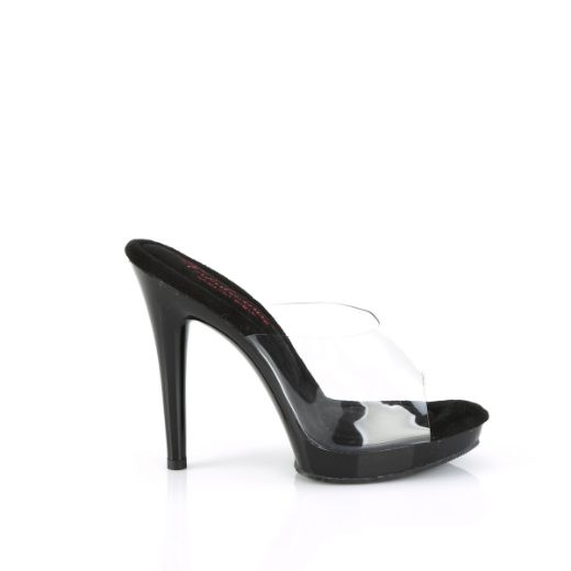 Product image of Fabulicious GLORY-501 Clr/Blk 5 Inch Heel 3/4 Inch PF Slide