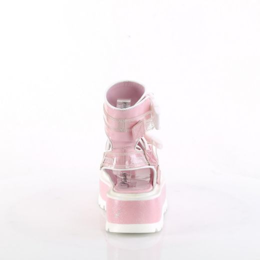 Product image of Demonia SLACKER-15B B. Pink Holo Pat 2 Inch Platform Ankle Cuff Sandal