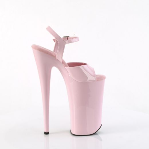 Product image of Pleaser BEYOND-009 B. Pink Pat/B. Pink 10 Inch Heel 6 1/4 Inch PF Ankle Strap Sandal