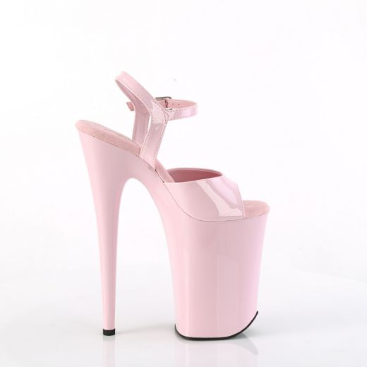 Product image of Pleaser INFINITY-909 B. Pink Pat/B. Pink 9 Inch Heel 5 1/4 Inch PF Ankle Strap Sandal