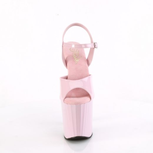 Product image of Pleaser ENCHANT-709 B. Pink Pat/B. Pink 7 1/2 Inch Heel 3 1/2 Inch PF Ankle Strap Sandal