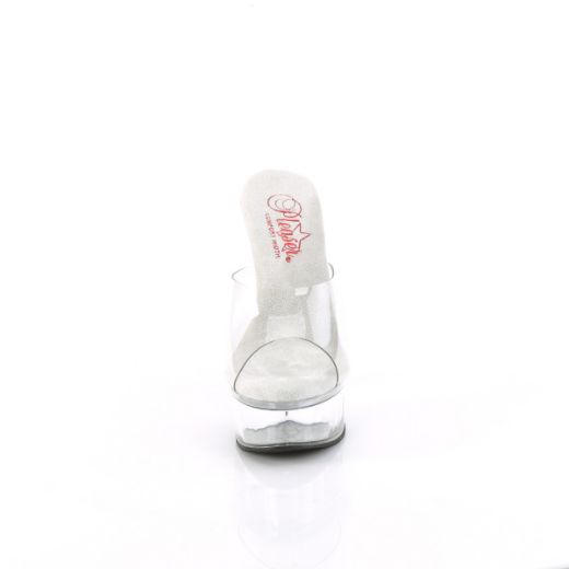 Product image of Pleaser EXCITE-601 Clr/Clr 6 Inch Heel 1 3/4 Inch PF Comfort Width Slide