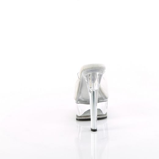 Product image of Pleaser GLEAM-601 Clr/Clr 6 Inch Heel 1 3/4 Inch PF Comfort Width Slide