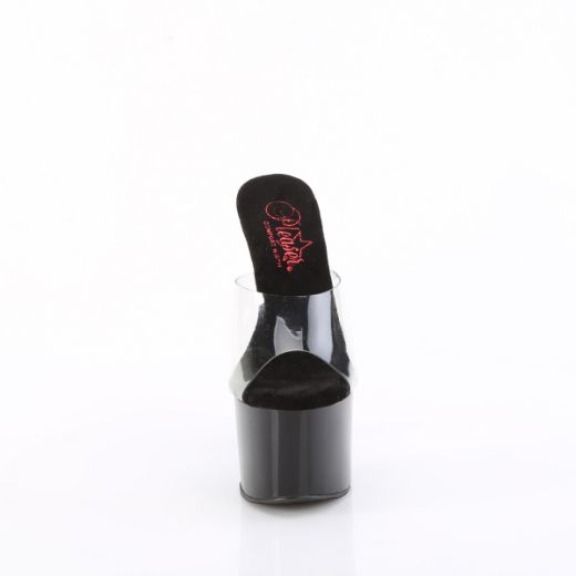 Product image of Pleaser PASSION-701 Clr/Blk 7 Inch Heel 2 3/4 Inch PF Comfort Width Slide