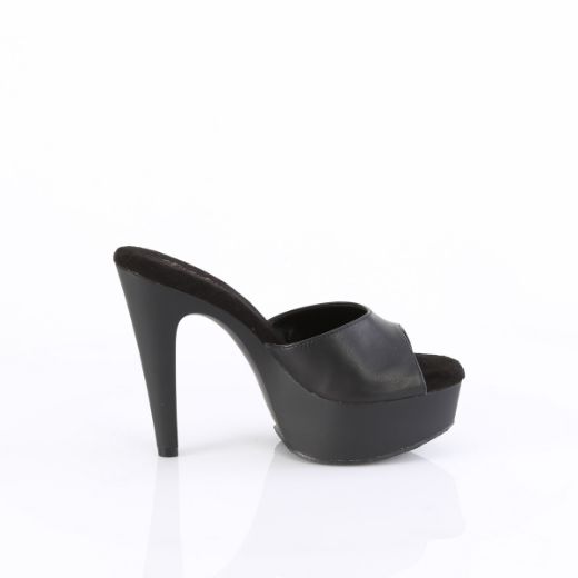 Product image of Fabulicious MARTINI-501 Blk Faux Leather/Blk Matte 5 Inch Heel 1 3/4 Inch PF Slide