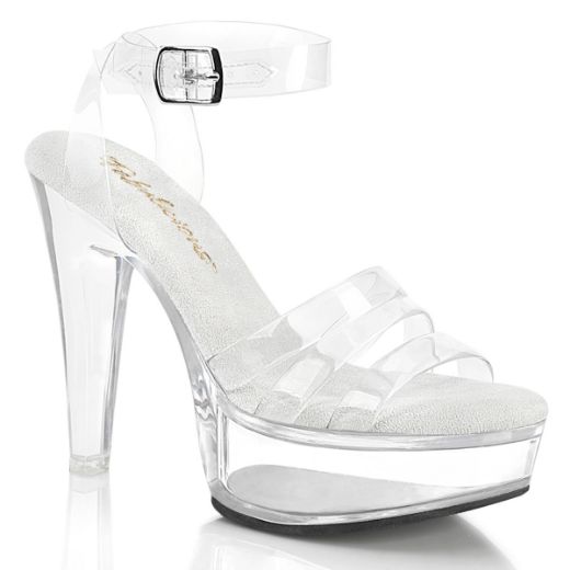Product image of Fabulicious MARTINI-505 Clr/Clr 5 Inch Heel 1 3/4 Inch PF Wrap Around Ankle Strap Sandal