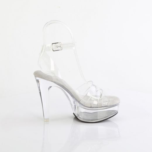 Product image of Fabulicious MARTINI-505 Clr/Clr 5 Inch Heel 1 3/4 Inch PF Wrap Around Ankle Strap Sandal