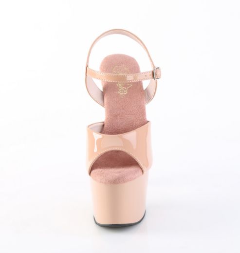 Product image of Pleaser ADORE-709 Blush Pat/Blush 7 Inch Heel 2 3/4 Inch PF Ankle Strap Sandal