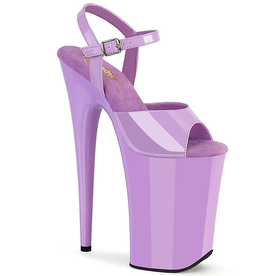 Product image of Pleaser INFINITY-909 Lavender Pat/Lavender 9 Inch Heel 5 1/4 Inch PF Ankle Strap Sandal