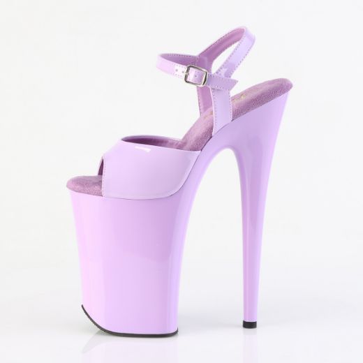 Product image of Pleaser INFINITY-909 Lavender Pat/Lavender 9 Inch Heel 5 1/4 Inch PF Ankle Strap Sandal