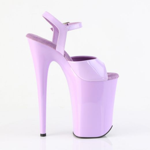 Product image of Pleaser INFINITY-909 Lavender Pat/Lavender 9 Inch Heel 5 1/4 Inch PF Ankle Strap Sandal