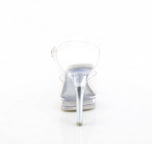 Product image of Fabulicious MAJESTY-508 Clr/Clr 5 Inch Heel 7/8 Inch PF Ankle Strap Sandal