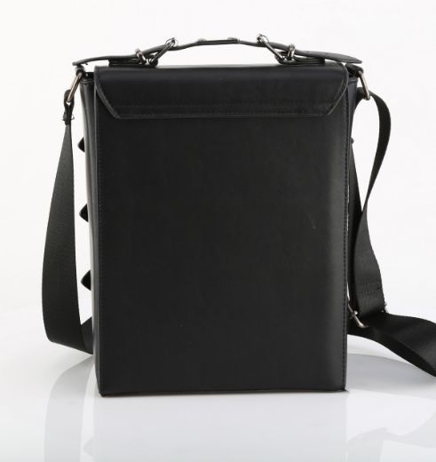 Product image of Demoniacult HB-660 Blk Vegan Leather Faux Leather Crossbody 20x26x8 cm Bag