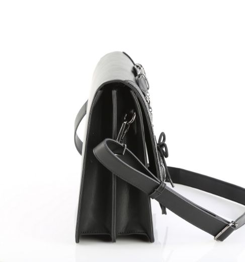 Product image of Demoniacult HB-661 Blk Vegan Leather  Faux Leather Large Crossbody 35x26x12 cm Bag