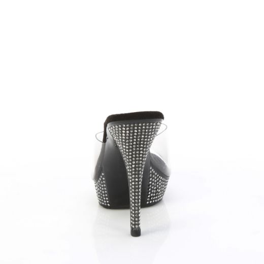 Product image of Fabulicious ATHENA-501 Clr/Blk 5 Inch Heel 1 Inch PF Slide w/RS