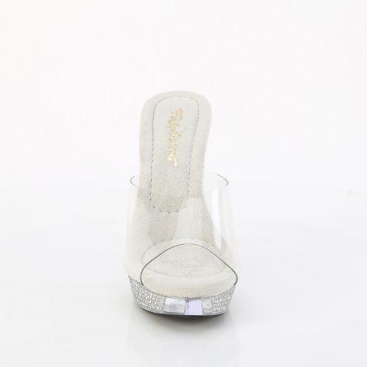 Product image of Fabulicious ATHENA-501 Clr/Clr 5 Inch Heel 1 Inch PF Slide w/RS