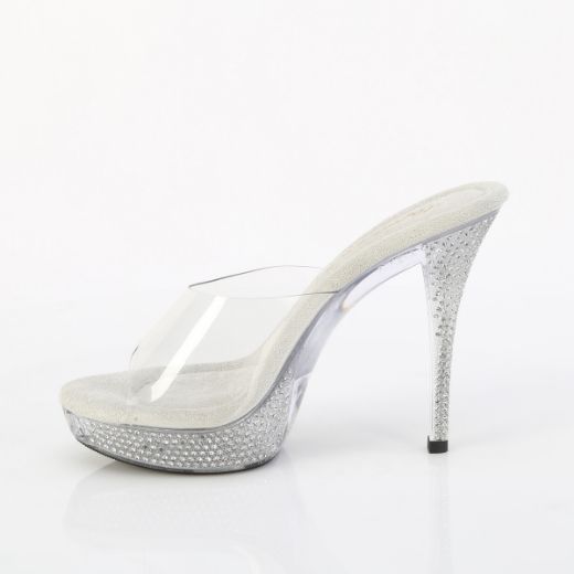 Product image of Fabulicious ATHENA-501 Clr/Clr 5 Inch Heel 1 Inch PF Slide w/RS
