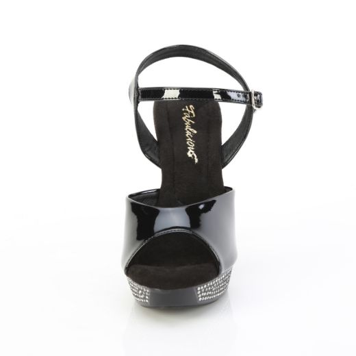 Product image of Fabulicious ATHENA-509 Blk/Blk 5 Inch Heel 1 Inch PF Ankle Strap Sandal w/RS