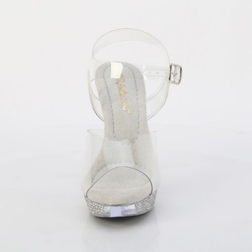 Product image of Fabulicious ATHENA-508 Clr/Clr 5 Inch Heel 1 Inch PF Ankle Strap Sandal w/RS