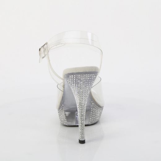 Product image of Fabulicious ATHENA-508 Clr/Clr 5 Inch Heel 1 Inch PF Ankle Strap Sandal w/RS