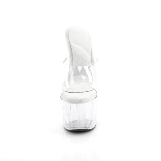 Product image of Pleaser ADORE-701PREM Clr/Clr 7 Inch Heel 2 3/4 Inch Platform Slide
